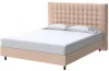 2017520 PROxSON Кровать Tallinn Boxspring Standart (Ткань: Велюр Casa Бежевый) 180x200
