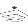 S111024/3SQ 180W Black In Люстра подвесная светодиодная Donolux, 3 плафона, 180W, черный с белым