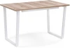 489665 Стол раскладной Notta Лота Лофт 120 25 мм дуб делано светлый / белый матовый 489665