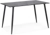 15551 Стеклянный стол Woodville Smoke 120х80х75 clear gray / black 15551
