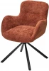 629M05735 Стул KAROL 180 град. поворот. 3018-09 терракотовый, шенилл/ черный каркас, ®DISAUR (арт.629M05735)