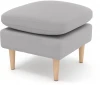 221150 Пуф Arsko Корс светло-серый велюр