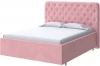 2016612 PROxSON Кровать Classic Large (Ткань: Велюр Casa Жемчужно-розовый) 120x200