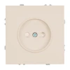 49902 Розетка без заземления со шторками (кашемир, soft touch) Stekker Эмили 49902