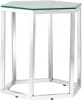 УТ000004638 Журнальный стол Stool Group ГЕКС серебро УТ000004638