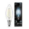 103801207 Лампочка светодиодная E14 7 Вт 580 lm 4100K нейтральное белое свечение Gauss Filament 103801207