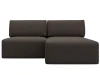 129714 Диван угловой модульный Лига-060 НПБ угол универсальный (ЛДСП,Брус,Фанера/Пластик/Рогожка/Коричневый) Лига Диванов 129714