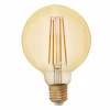 F-LED G95-7W-824-E27 gold Лампочка светодиодная филаментная E27 7W ЭРА F-LED G95-7W-824-E27 gold