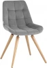 УТ000036295 Стул Stool Group Флекс на деревянных ножках велюр велютто серый УТ000036295