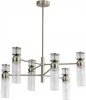 8277/6 Потолочная люстра на штанге Lumion Denver 8277/6 сатин никель/прозрачный, металл/стекло Е14 6*40W 220V