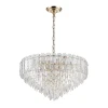 ML.20210.18 GD Подвесная люстра хрустальная Modelux MODELUX ML.20210.18 GD