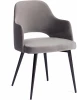 19928 Обеденный стул Tetchair VALKYRIA (Ткань,Металл/Серый,Черный)