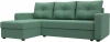 125987L Диван угловой Ливерпуль Лайт левый угол (Зеленый/Рогожка) Лига Диванов арт.125987L