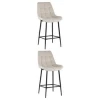 УТ000038570 Стул полубарный Флекс велюр бежевый 2 шт. Stool Group арт.УТ000038570