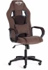 19293 Кресло DRIVER (22) флок/ткань, коричневый, 6/TW-24 Tetchair 19293