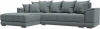 122929L Диван угловой НордСтар левый угол (Серый/Рогожка) Лига Диванов арт.122929L