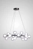 AM470 D700 CHROME Подвесная люстра AM Group AM470 D700 CHROME (220V, на тросе, шар, молекулы)