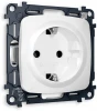 MO106010 Розетка с заземлением (белый глянец) Ambrella Volt QUANT MO106010