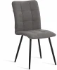 24644 Стул обеденный Bari Tetchair (Флок/Серый,Черный) арт.24644