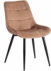 19601 Стул ABRUZZO ( mod. 8060 ) / 1 шт. в упаковке (Металл,Вельвет /Коричневый,Черный  )