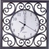 W110162 square brown Часы настенные квадратные Donolux Castello, коричневый