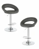 LM-5001-N_CH-M_EL-188-55 Набор 2 шт стул барный DOBRIN MIRA (серый)