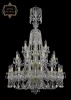 11.21.16+8+4.300.3d.XL-130.Gd.Sp Подвесная большая люстра Art Classic 11.21 11.21.16+8+4.300.3d.XL-130.Gd.Sp (220V, хрусталь, на цепи, подсвечник, свеча)