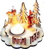 17-398 Новогодний подсвечник из дерева Snowlight