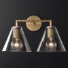 44.545 Бра Rh Utilitaire Funnel Shade Double Sconce Brass ImperiumLoft 44,545 (123267-22)