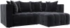 128800 Диван угловой Лига-052 НПБ угол универсальный Лига Диванов (Велюр) арт.128800