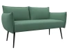 131065 Диван прямой Лига-083 (Фанера/Металл/Рогожка/Зеленый) Лига Диванов 131065