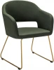 410118124h_Dark_Green Кресло Oscar темно-зеленый/Линк золото R-Home арт.410118124h_Dark_Green