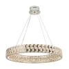 ML.335.800 CR Подвесная люстра светодиодная хрустальная с пультом с регулировкой цветовой температуры Modelux ML.335.800 CR