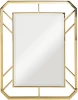 KFG081 Зеркало прямоугольное в метал. раме цвет золото 71*91*2см Garda Decor арт.KFG081