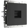 W1181008 Розетка Ethernet RJ-45 (черный матовый) W1181008 (a051606)