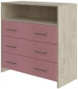 1937422 PROxSON Комод Свен (ЛДСП Бунратти+ткань Бунратти/Ultra Ягодный сорбет) 90x40