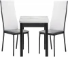 517035 Обеденная группа Woodville Блавир белый полимер / серый полимер / метрополитан грей / черный 517035