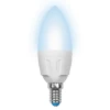 LED-C37-6W/NW/E14/FR/DIM PLP01WH картон Лампочка светодиодная свеча белая E14 6W 4500K Uniel LED-C37-6W/NW/E14/FR/DIM PLP01WH