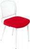KF-8W/RED Стул для кухни Бюрократ KF-8W красный металл белый на ножках (KF-8W/RED)