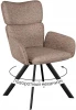 00-00077435 Стул DikLine 501 поворотный NS05 CAPPUCCINO, ножки черные арт.00-00077435