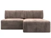 129494 Диван угловой модульный Лига-060 НПБ угол универсальный (ЛДСП,Брус,Фанера/Пластик/Велюр/Бежевый) Лига Диванов 129494