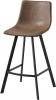 ПБАРCQ-8307A-6  BROWN2075 Стул полубарный ESF CQ-8307A-6 коричневый 2075