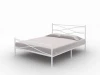 2031760 Без бренда Кровать Страйп (Металл Белый) 180x200