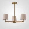 Stavra01 Потолочная люстра на штанге Jorgenson D70 Beige/Light Wood By ImperiumLoft Stavra01 (220V)