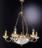 L.4750/6+2 Подвесная люстра Reccagni Angelo 4750 L 4750/6+2 (220V, на цепи, подсвечник, свеча)