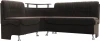 126112L Диван кухонный угловой Сидней левый угол (Коричневый/Велюр) Лига Диванов арт.126112L