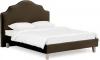 637330 Кровать Queen II Victoria L 1600 ОГОГО (арт.637330), (Ткань/Коричневый)