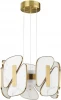 6638/45L Подвесной светильник Odeon Light Chiara 6638/45L L-VISION металл/золотой/искусственный мрамор/акрил IP20 LED 45W 3000K 220V (на тросе)