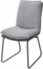 JD19192GRFBPU Обеденный стул M-City MALAWI GREY, ткань + экокожа