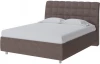 1910282 PROxSON Кровать Volumo без основания (Ткань: Велюр Лофти Кофейный) 90x190